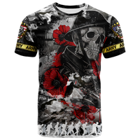 Skull Camo U.S Army Undying Love For The Motherland T Shirt LT2 - Wonder Print Shop