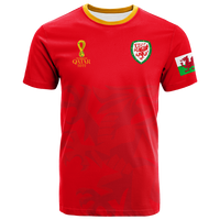 Custom Wales T Shirt Football 2022 LT2 - Wonder Print Shop