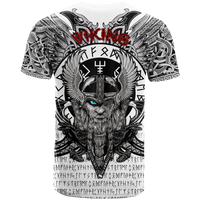 Viking Vegvisir Odin With Huginn And Muninn T Shirt LT2 - Wonder Print Shop