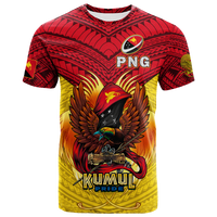 Custom Papua New Guinea Rugby Kumul Pride T Shirt LT2 - Wonder Print Shop