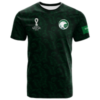 Custom Saudi Arabia T Shirt Football 2022 LT2 - Wonder Print Shop