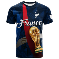 Custom France T Shirt Football 2022 LT2 - Wonder Print Shop