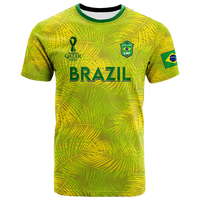 Custom Brazil T Shirt Football 2022 LT2 - Wonder Print Shop