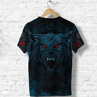 Viking T Shirt Moon Wolf Tattoo RLT12 - Wonder Print Shop