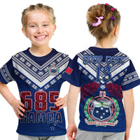 (Custom Personalise Text and Number) Samoa 685 T Shirt KID Uso Aso Uma Toa Samoa Rugby History Made LT13 - Wonder Print Shop