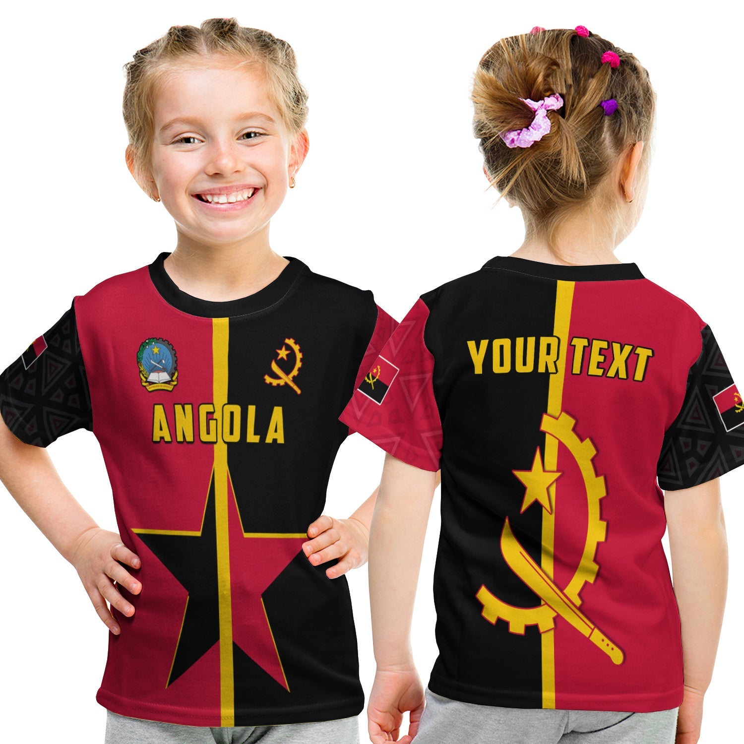 custom-personalised-angola-t-shirt-kid-star-and-flag-style-sporty