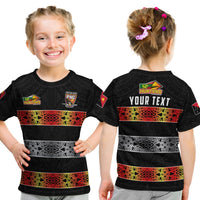 Custom The Hunters PNG T Shirt KID Papua New Guinea Hunters Rugby LT13 - Wonder Print Shop