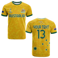 Custom Australia Soccer T Shirt World Cup Football 2022 Socceroos with Kangaroos LT13 - Wonder Print Shop