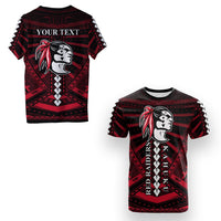 Custom Polynesian Red Raiders T Shirt Kahuku Hawaii School LT13 - Wonder Print Shop