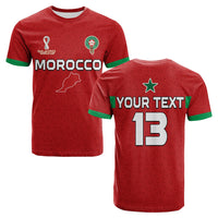 Custom Morocco Football T Shirt Champions World Cup Soccer Proud LT13 - Wonder Print Shop