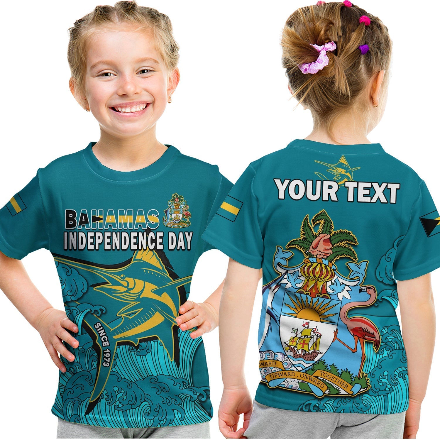 custom-personalised-bahamas-independence-day-t-shirt-kid-blue-marlin-since-1973-style
