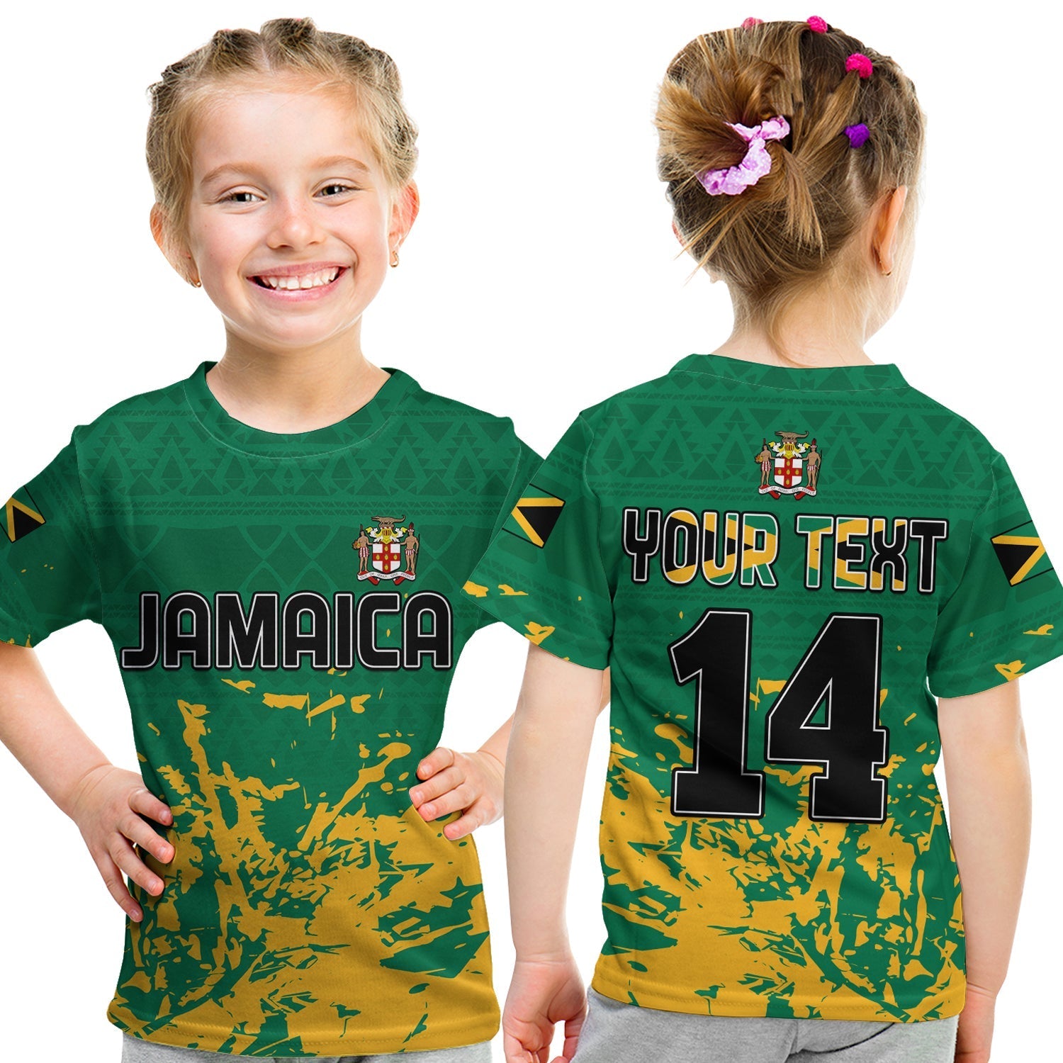 custom-text-and-number-jamaica-athletics-t-shirt-kid-jamaican-flag-with-african-pattern-sporty-style