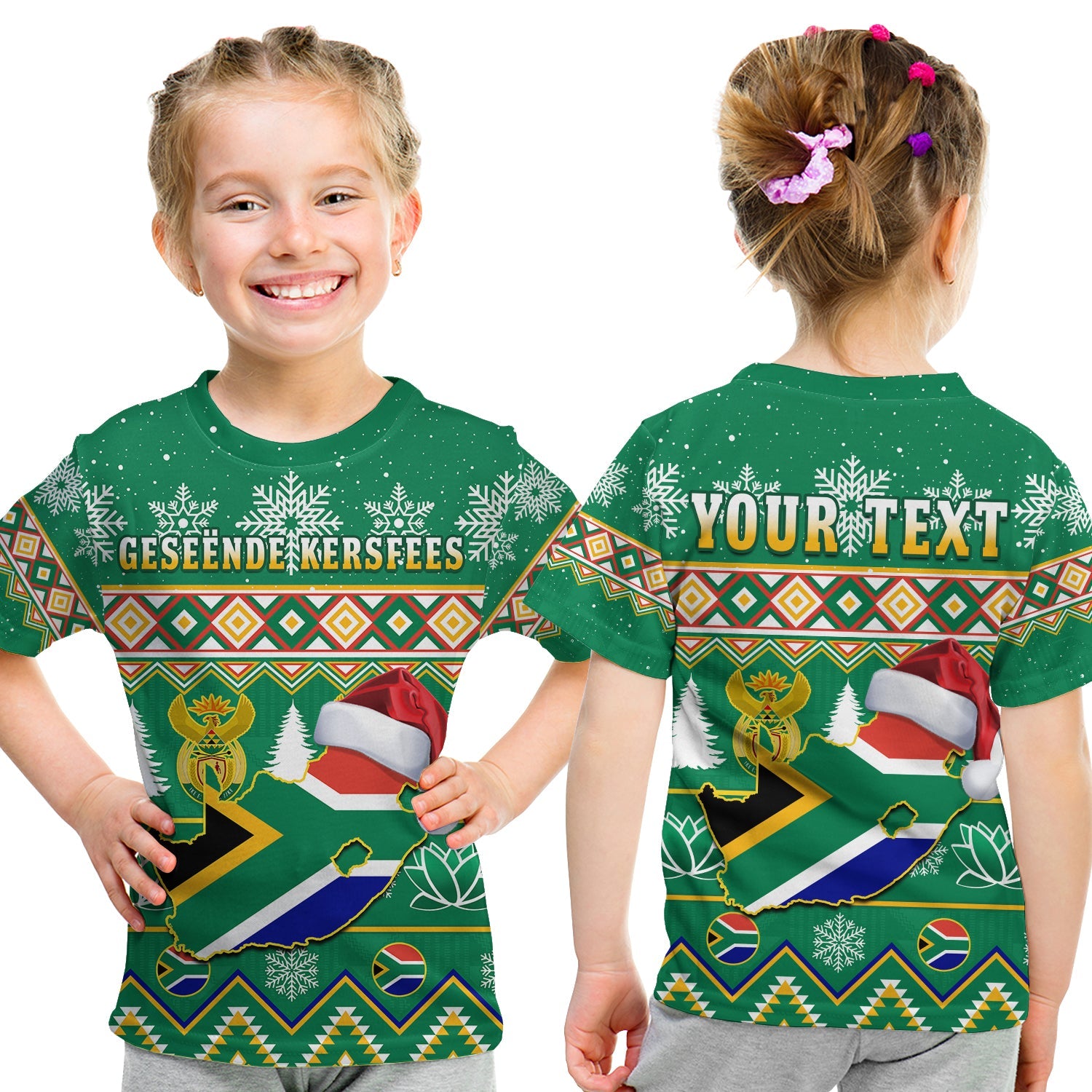 custom-personalised-south-africa-christmas-t-shirt-kid-king-protea-geseende-kersfees