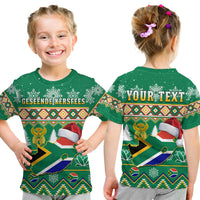 Custom South Africa Christmas T Shirt King Protea Geseende Kersfees - Wonder Print Shop