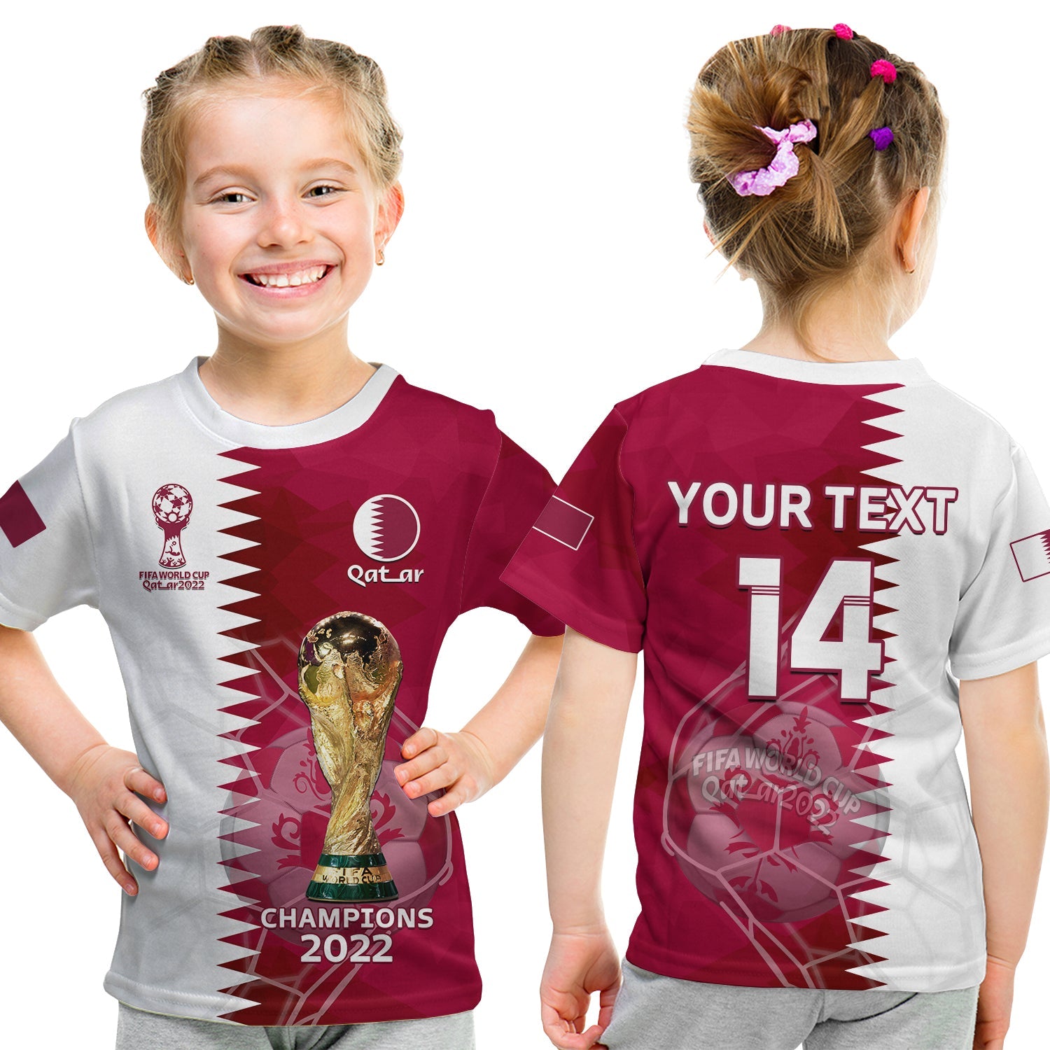 custom-text-and-number-qatar-football-t-shirt-kid-annabi-champions-proud-wc-2022