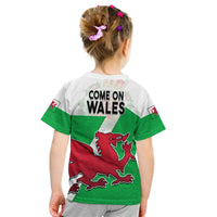 Wales Football T Shirt Come On Welsh Dragons With Celtic Knot Pattern - Wonder Print Shop