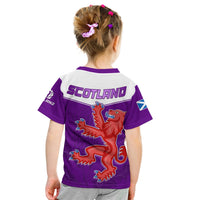 Scottish Rugby T Shirt Map Of Scotland Thistle Purple Version - Wonder Print Shop