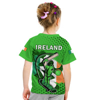 Ireland Cricket T Shirt KID Irish Flag Shamrock Sporty Style - Wonder Print Shop