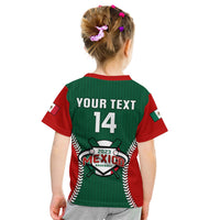(Custom Text And Number) Mexico T Shirt KID Baseball Sporty Style - Wonder Print Shop