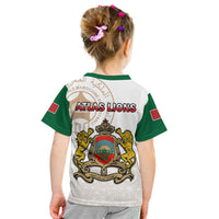 Morocco Football T Shirt Atlas Lions White World Cup 2022 - Wonder Print Shop