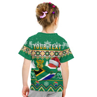 Custom South Africa Christmas T Shirt King Protea Geseende Kersfees - Wonder Print Shop