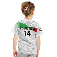 (Custom Text And Number) Iran Football T Shirt KID Team Melli World Cup 2022 - Wonder Print Shop