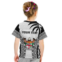 Custom Fiji University T Shirt National Fijian Tapa Pattern White - Wonder Print Shop