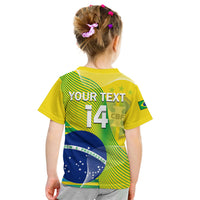 Custom Brazil Football T Shirt Canarinha Champions WC 2022 - Wonder Print Shop