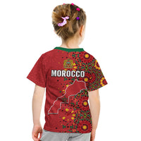 Morocco Western Sahara T Shirt KID Map Red Moroccan Is Always In My Heart - Wonder Print Shop