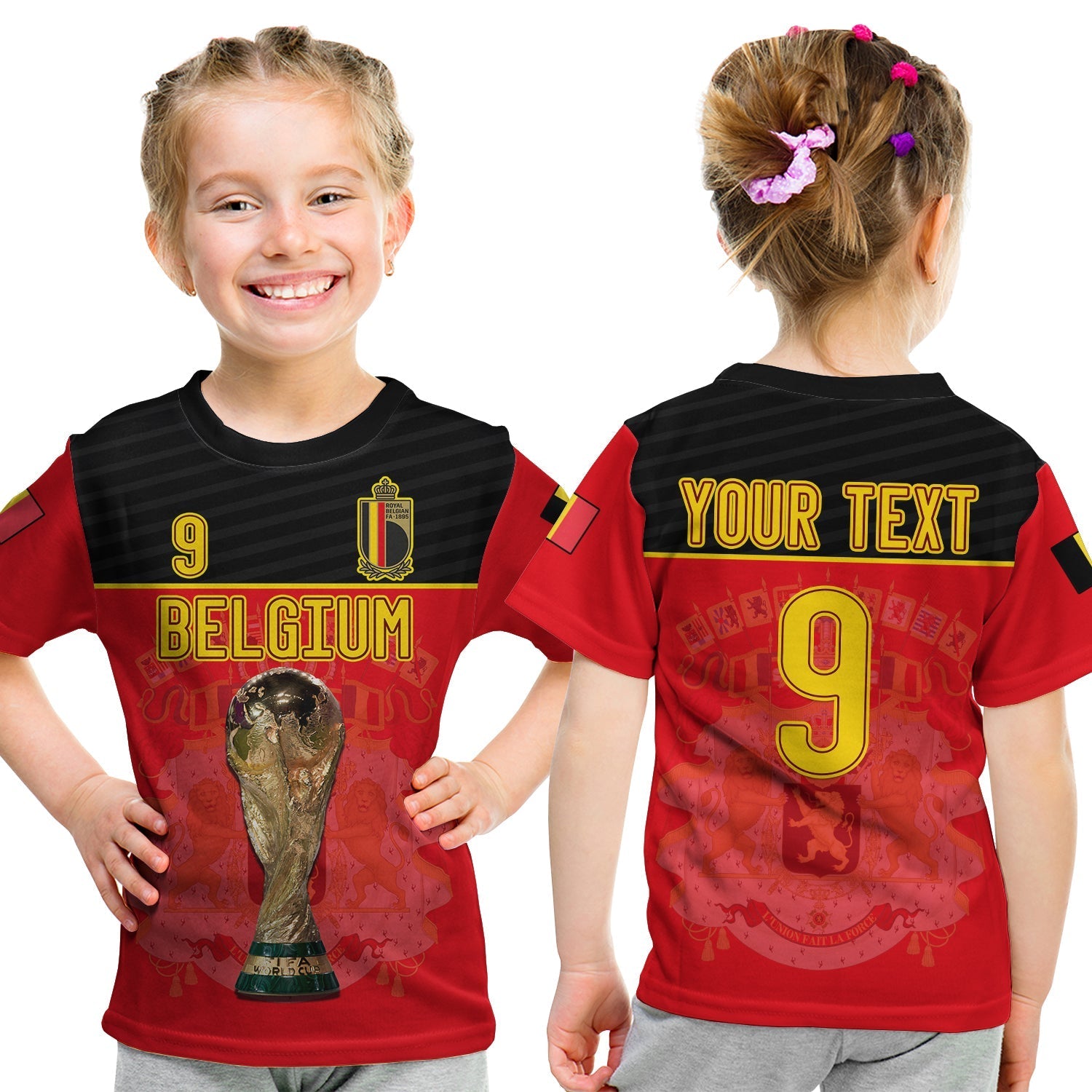 custom-text-and-number-belgium-football-2022-t-shirt-kid-de-rode-duivels-sporty-style