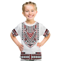 Custom Personalised Polynesian T Shirt KID Dashiki With Polynesian Tattoo Royal Version - Wonder Print Shop