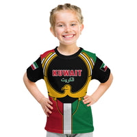 Kuwait T Shirt KID Happy Independence Day With Coat Of Arms - Wonder Print Shop