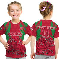 Custom Wales Rugby T Shirt The Dragons National Team Come On Cymru - Wonder Print Shop