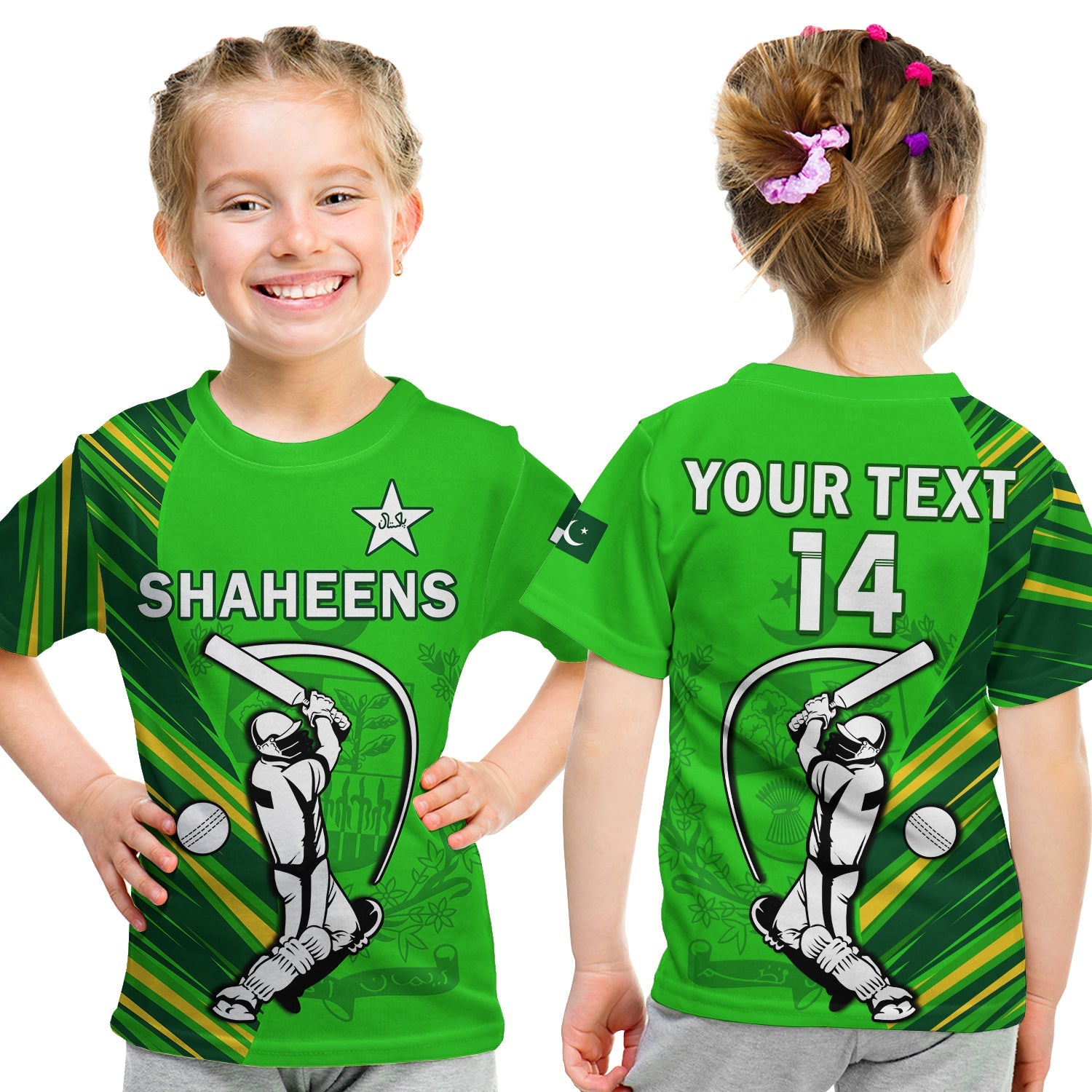 custom-text-and-number-pakistan-cricket-t-shirt-kid-go-shaheens-simple-style
