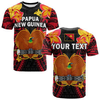 Custom Papua New Guinea T Shirt PNG Bird Of Paradise Polynesian Pattern - Wonder Print Shop