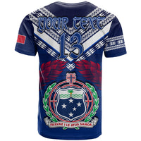 Custom Samoa 685 T Shirt Uso Aso Uma Toa Samoa Rugby History Made LT13 - Wonder Print Shop
