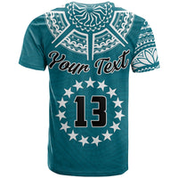 Custom Cook Islands Tatau T Shirt Symbolize Passion Stars Version Blue LT13 - Wonder Print Shop