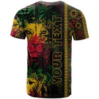 Custom Ethiopia Lion Reggae T Shirt Ethiopian Cross LT13 - Wonder Print Shop