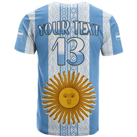 Custom Argentina Football T Shirt Champions World Cup Gaucho Vamos LT13 - Wonder Print Shop