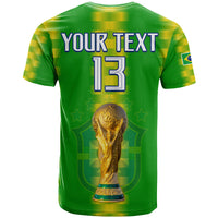 Custom Brazil Football Champions T Shirt Proud Selecao LT13 - Wonder Print Shop
