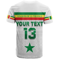 Custom Senegal T Shirt Football 2022 Champion Teranga Lions Mix African Pattern LT13 - Wonder Print Shop