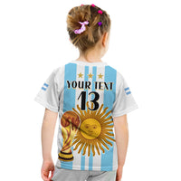 Custom Argentina Football T Shirt FIFA 2022 World Cup Champions LT13 - Wonder Print Shop