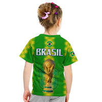 Brazil Football Champions T Shirt KID Proud Selecao LT13 - Wonder Print Shop