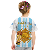 Argentina Football T Shirt KID FIFA 2022 World Cup Champions LT13 - Wonder Print Shop