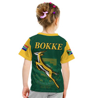 South Africa Rugby T Shirt Springboks Champion Bokke African Pattern Go Bokke LT13 - Wonder Print Shop