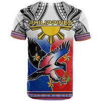Philippines T Shirt Polynesian Filipino Pattern With Eagle - Wonder Print Shop