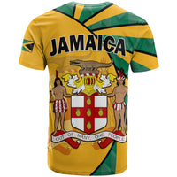 Jamaica Athletics T Shirt Jamaican Flag Mix Lion Sporty Style - Wonder Print Shop