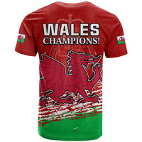 Wales FootbT Shirt Come On CYMRU The Red Wall Champions World Cup LT13 - Wonder Print Shop