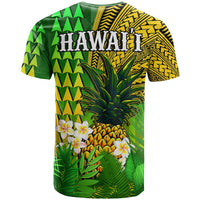 Hawaii Pineapple T Shirt Plumeria Frangipani Mix Tribal Pattern LT13 - Wonder Print Shop
