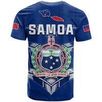 Toa Samoa Rugby T Shirt Siamupini Proud Blue LT13 - Wonder Print Shop